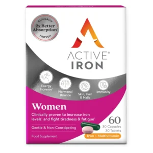Active Iron & Multivitamin For Women 30 Capsules + 30 Tablets (20% Off Price)