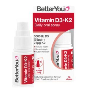 Betteryou Vitamin D3000+k2 Daily Oral Spray 12ml