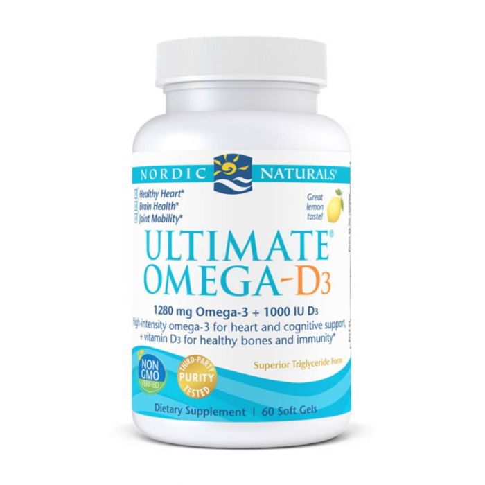 Nordic Naturals Ultimate Omega D3 Fish Oil 60 Soft Gels - Image 2