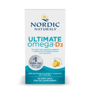 Nordic Naturals Ultimate Omega D3 Fish Oil 60 Soft Gels