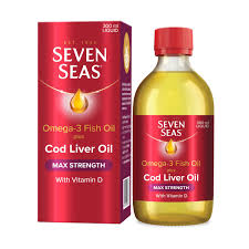 Seven Seas Omega-3 Fish Oil + Cod Liver Oil Maximum Strength 300ml