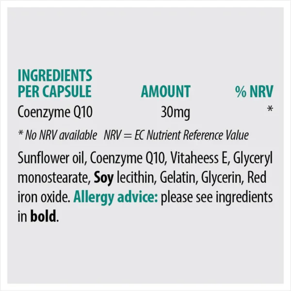 Sona Coq10 30mg 30 Oad Capsules - Image 2