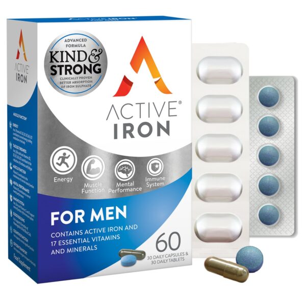 Active Iron For Men 30 Capsules + 30 Tablets
