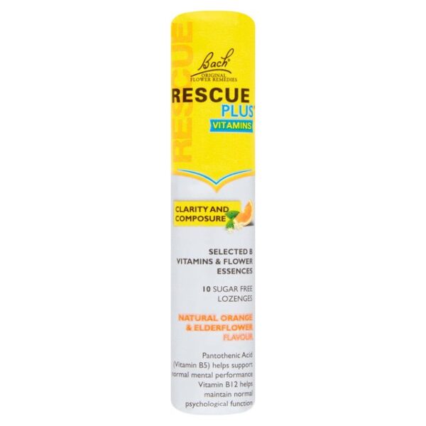 Bach Rescue Plus Vitamins 10 Lozenges
