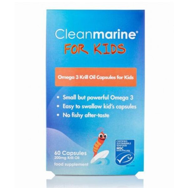 Cleanmarine Krill Oil For Kids 60 Capsules