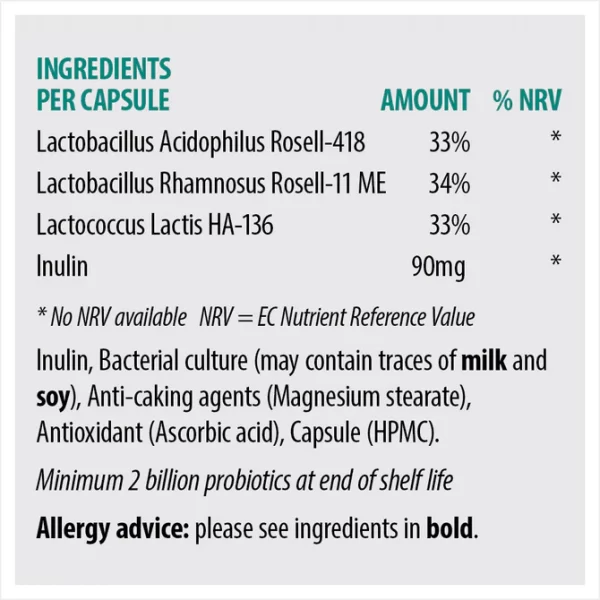 Sona Acidophilus Complete Probiotics 60 Capsules - Image 3