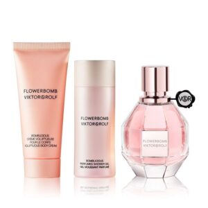 Viktor + Rolf Flowerbomb Giftset Edp 50ml + Body Cream 40ml + Shower Gel 50ml