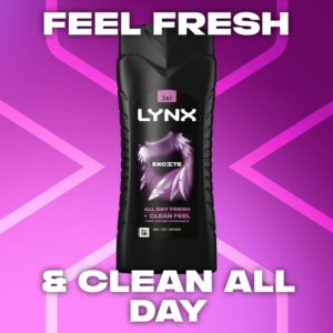 Lynx Excite 3 In 1 Body, Face & Hair Wash 500ml