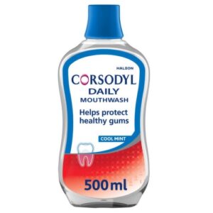 Corsodyl Daily Mouthwash Cool Mint Alcohol Free 500ml