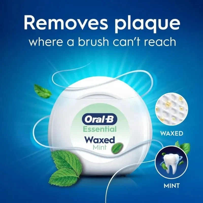 Oral B Essential Floss Mint 50m Waxed - Image 2
