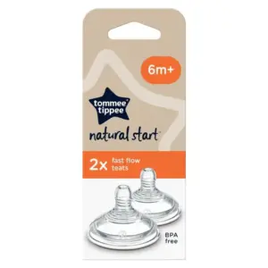 Tommee Tippee Natural Start 6m+ Fast Flow Teats No90
