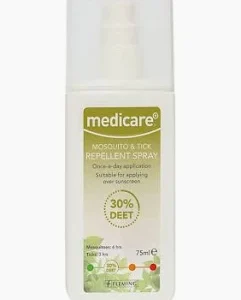 Medicare Tropical 30% Deet Spray Age 13 Years & Upwards 75ml