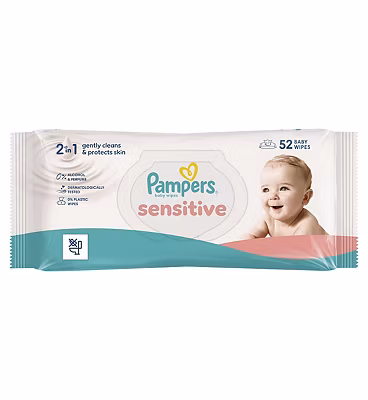 Pampers Wipes Sensitive 52 Pack