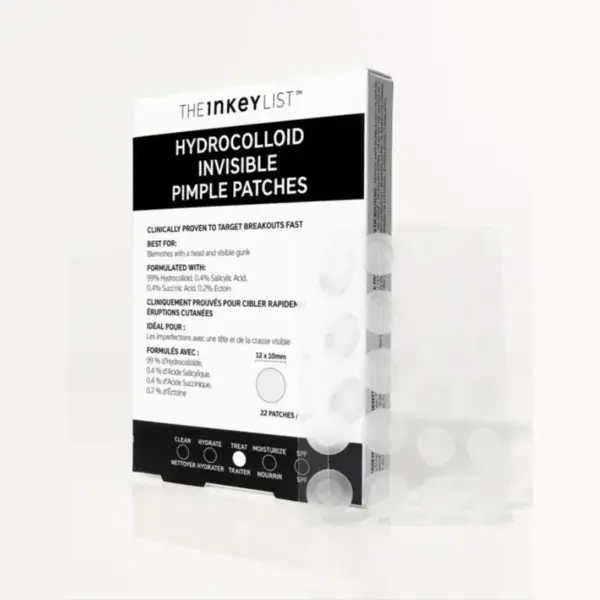 The Inkey List Hydrocolloid Invisible Pimple Patches 22pck