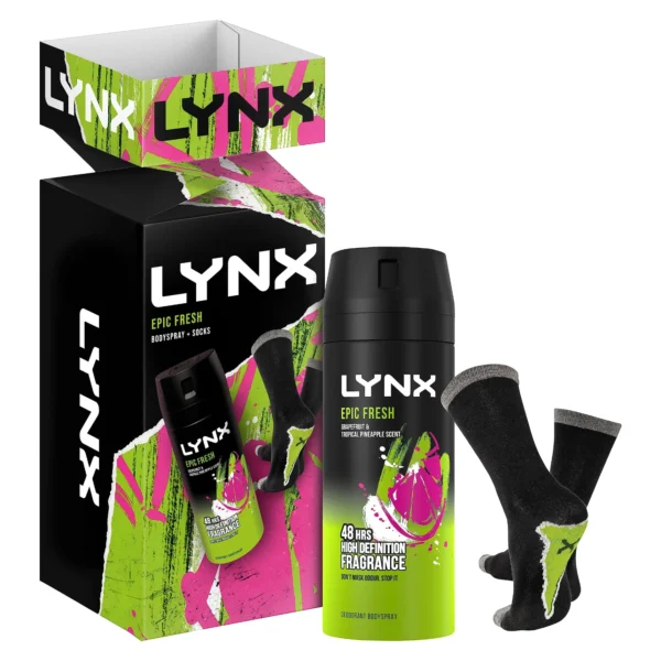 Lynx Epic Fresh Body Spray & Sock Set