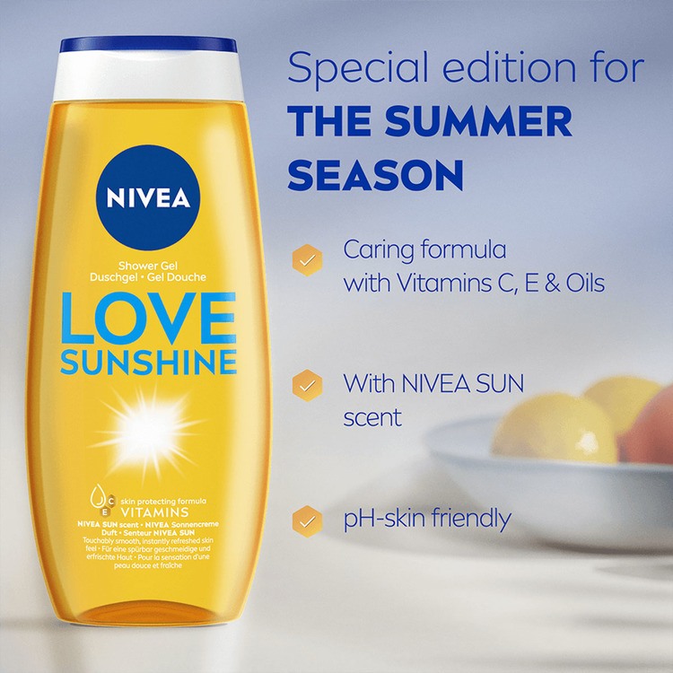 Nivea Love Sunshine Shower Gel 250ml