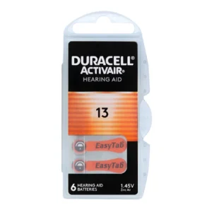 Duracell 13 Hearing Aid Battery 6 Pack