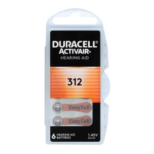 Duracell 312 Hearing Aid Battery 6 Pack