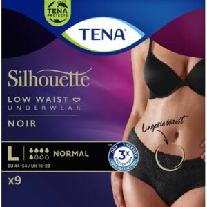 Tena Silhouette Black Normal Low Waist Pieces