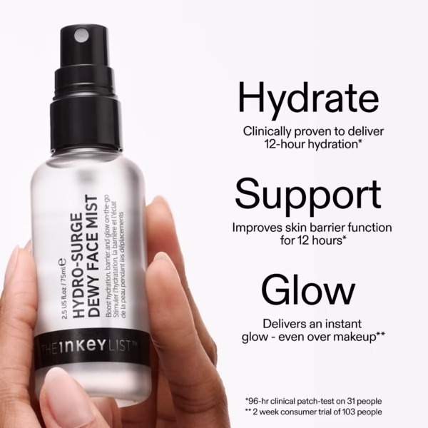 The Inkey List Hydro-surge Dewy Face Mist 75ml - Image 2