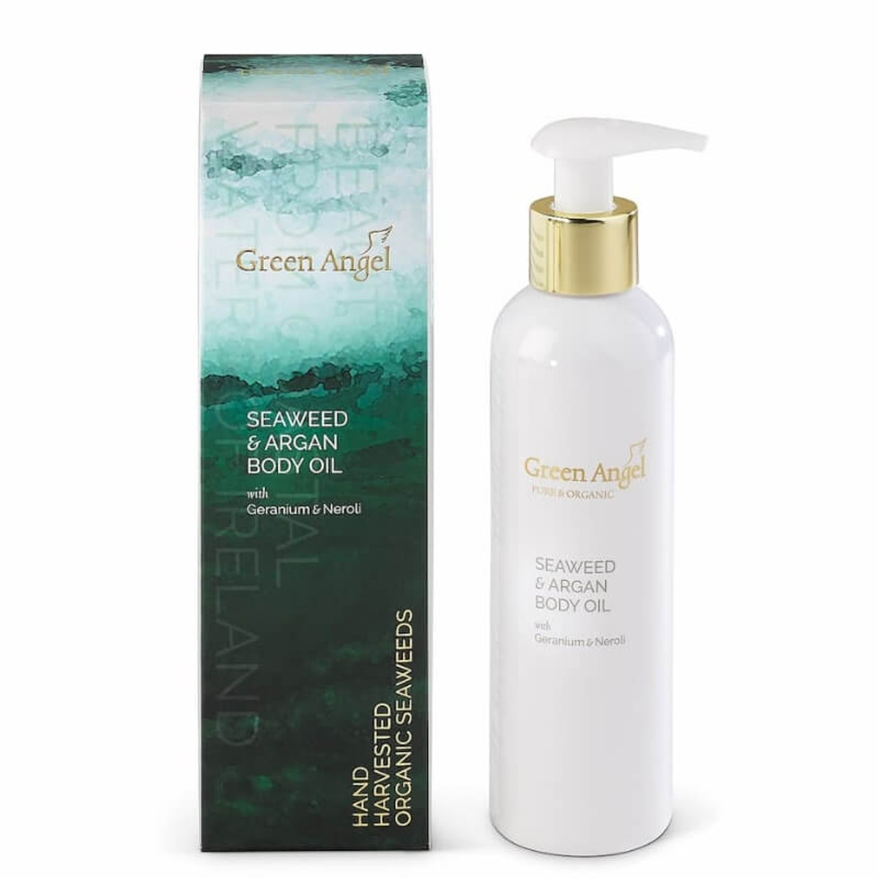 Green Angel Seaweed & Argan Body Oil With Geranium & Neroli 200ml