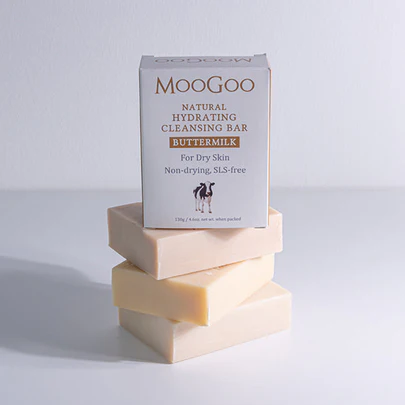 Moogoo Natural Hydrating Cleansing Bar Buttermilk 130g - Image 2
