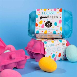 I Love Good Eggs 6 Mini Bath Fizzers