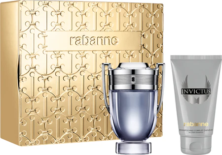 Paco Rabanne Invictus 100ml Eau De Toilette + 100ml All Over Shampoo Giftset