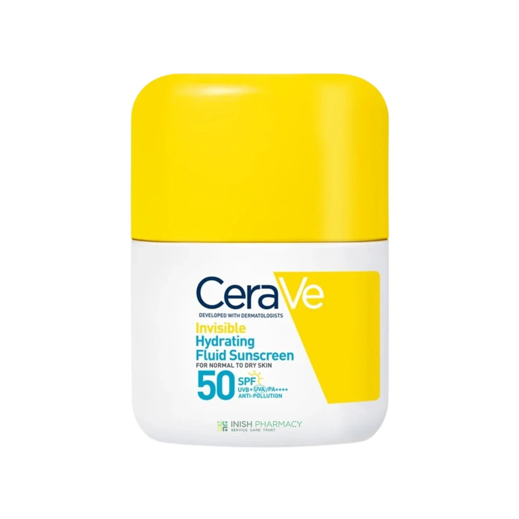 Cerave Invisible Hydrating Fluid Facial Sunscreen Spf 50 50ml