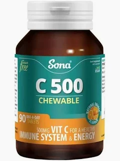 Sona C500 Chewable Vitamin C 500mg Chewable 90 Tablets