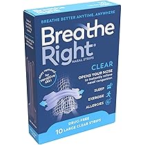 Breathe Right Clear Large Nasal Strips 10s