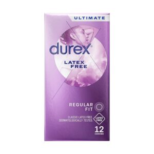 Durex Condoms Latex Free Regular Fit 12 Condoms