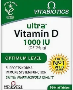 Vitabiotics Ultra Vitamin D3 1000iu 96 Tablets
