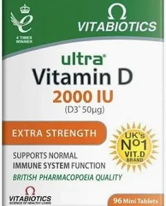 Vitabiotics Ultra Vitamin D3 2000iu 60 Tablets