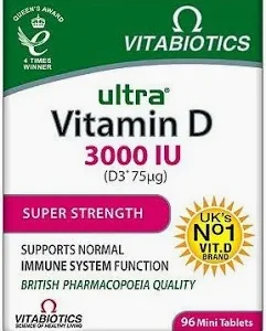 Vitabiotics Ultra Vitamin D3 3000iu 96 Tablets
