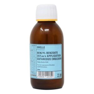 Ovelle Benzyl Benzoate 25% W/w Application Cutaneous Emulsion 150ml