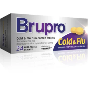 Brupro Cold+flu 200mg/30mg 24 Tablets
