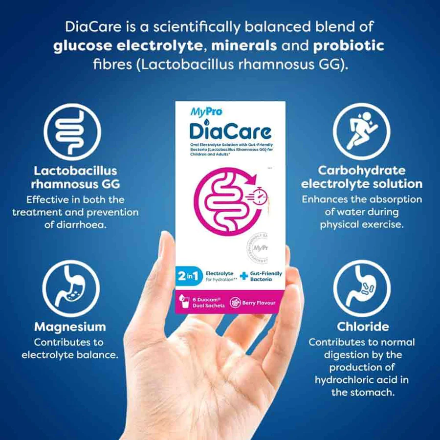 Mypro Diacare Berry Flavour 6 Duocam Dual Sachets - Image 3