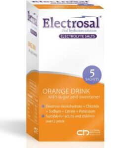 Electrosal Oral Hydration Solution Orange Flavour 5 Sachets