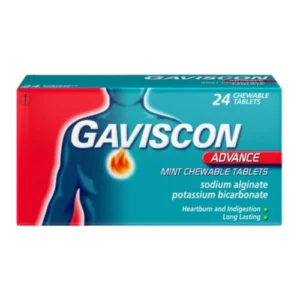Gaviscon Advance Peppermint Flavour 24 Chewable Tablets