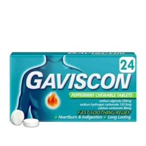Gaviscon Peppermint 24 Chewable Tablets