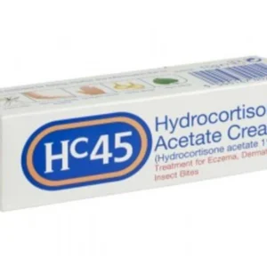 Hc45 Hydrocortisone Acetate Cream 1% 15g