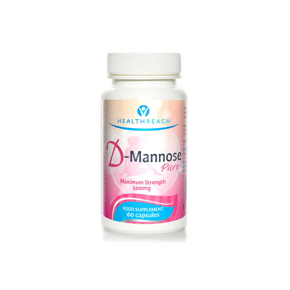 Healthreach D - Mannose Maximum Strength 500mg 60 Capsules