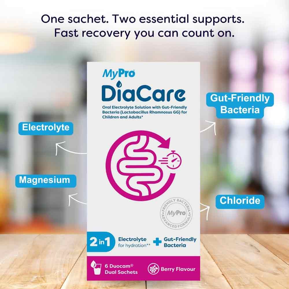 Mypro Diacare Berry Flavour 6 Duocam Dual Sachets - Image 2