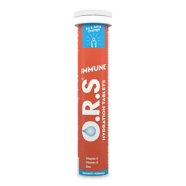 O.r.s Immune Hydration Orange Flavour 20 Soluble Tablets