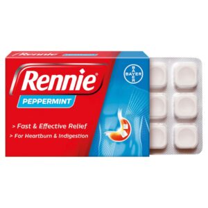 Rennie Peppermint 680mg/80mg 48 Chewable Tablets
