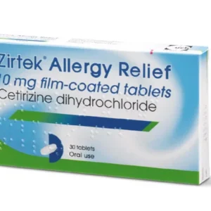 Zirtek 10mg 30 Tablets