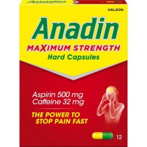 Anadin Maximum Strength 12 Hard Capsules
