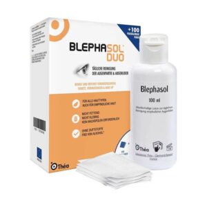 Blephasol Duo Daily Eyelid Cleansing Micellar Lotion 100ml + 100 Lint- Free Pads