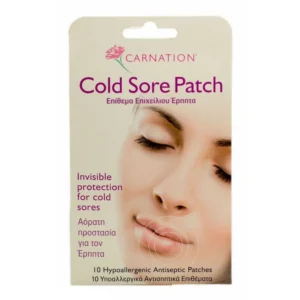 Carnation Cold Sore Patch 10 Hypoallergenic Antiseptic Patches
